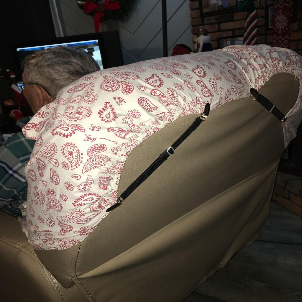 Bed Sheet Clips Straps Sheet Holder Mattress Clips, Adjustable Elastic Bed Sheet Grippers Straps Suspender Fasteners Holder (Bla