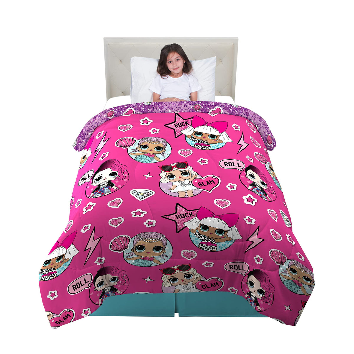 Franco Kids Bedding Soft Microfiber Comforter, Twin, Lol Surprise