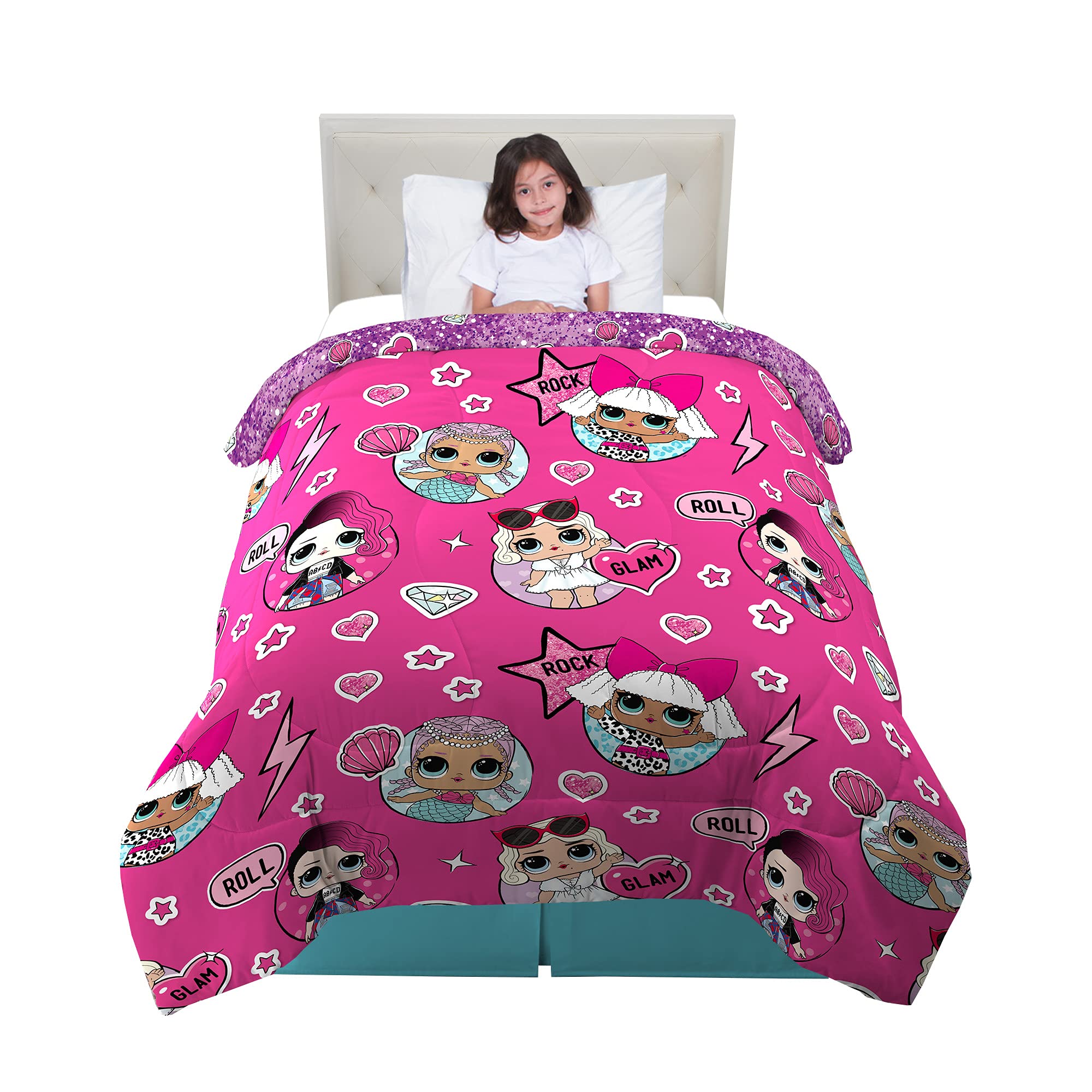 Franco Kids Bedding Soft Microfiber Comforter, Twin, Lol Surprise