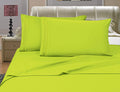 Elegant Comfort Bedding Collection 4-Piece Bed Sheet Set 1500 Premier Hotel Quality Wrinkle Free With Deep Pockets, Twin, Lime-N