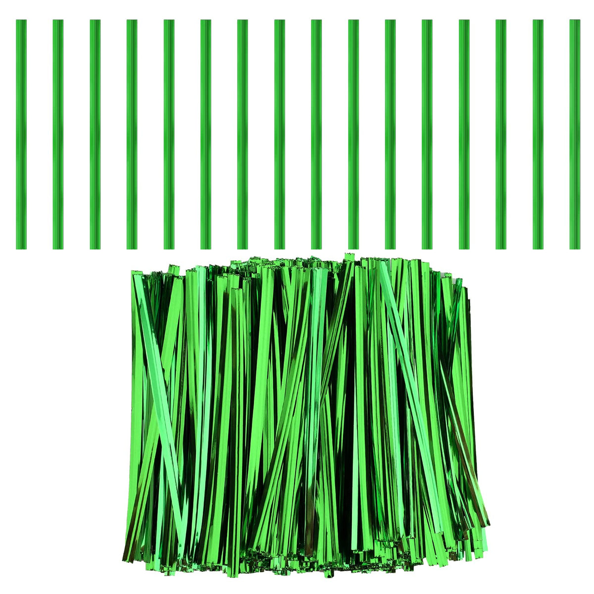Luter 750Pcs 4 Inch Metallic Twist Ties, Reusable Bag Ties Plastic Bread Twist Tie For Treat Bags Coffee Bags Snacks Cake Pops P