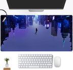 Anime Desk Mat Xxl Gaming Mouse Pad, Extended Keyboard Mat, Full Desk Accessories, 31.5'X15.75'