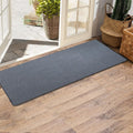 Yancorp 2'X5'Ultra Thin Door Mat Indoor For Inside Entry Way Very Thin Floor Mats Fit Under Door Ultra Thin Grey Dining Room Ent