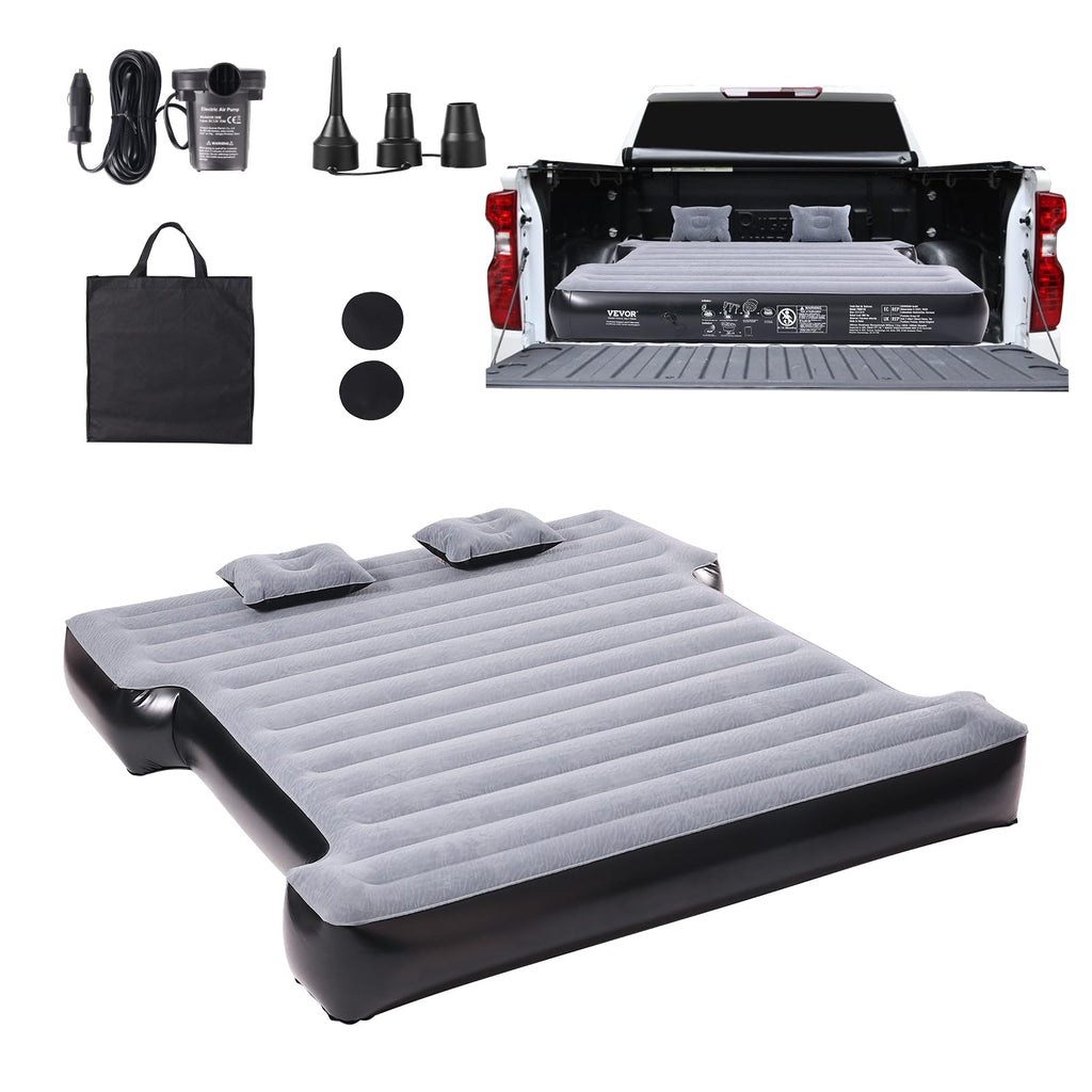 Vevor Truck Bed Air Mattress, For 5.5-5.8 Ft Full Size Short Truck Beds, Inflatable Air Mattress Camping Bed With 12V Air Pump 2