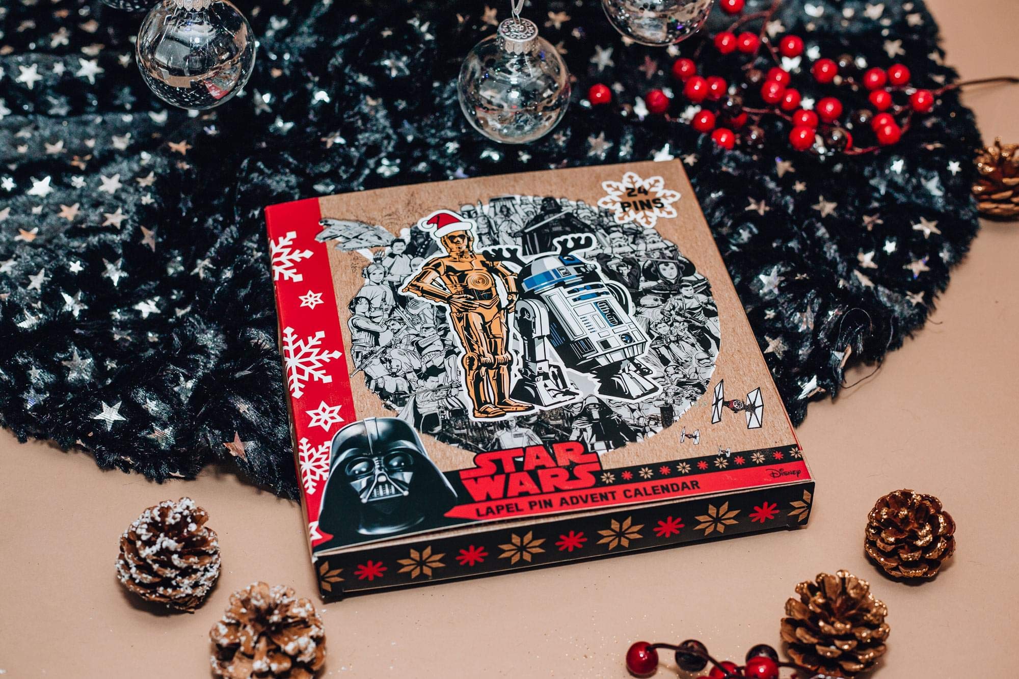 Star Wars Enamel Pins Advent Calendar | 24 Unique Pins | Toynk Exclusive