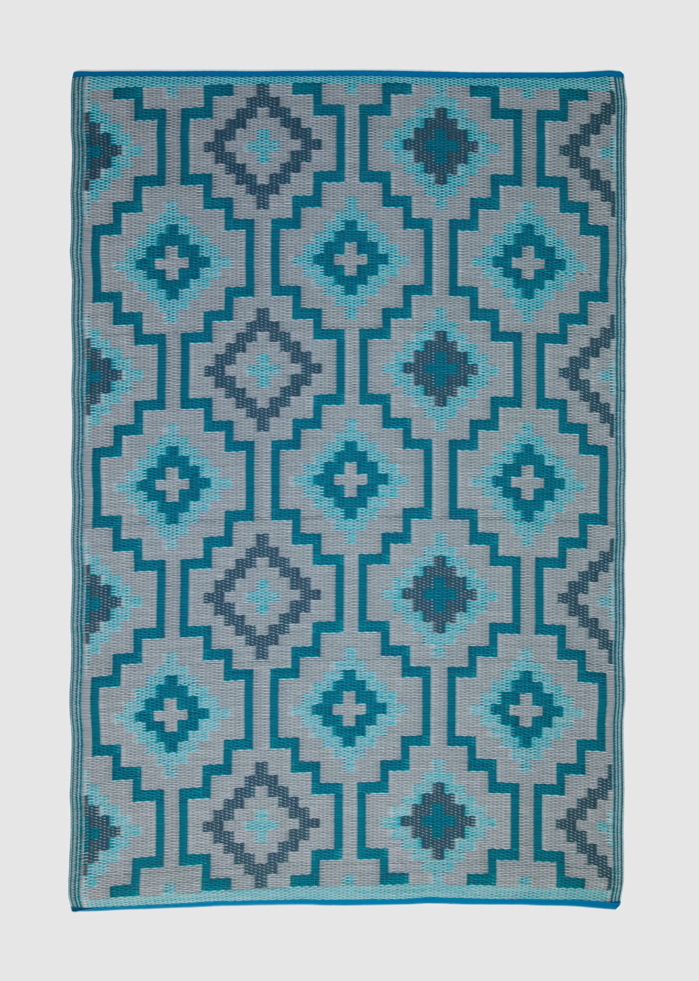 Fab Habitat Outdoor Rug - Waterproof, Fade Resistant, Crease-Free, Reversible - Premium Recycled Plastic - Vintage Boho Kilim -