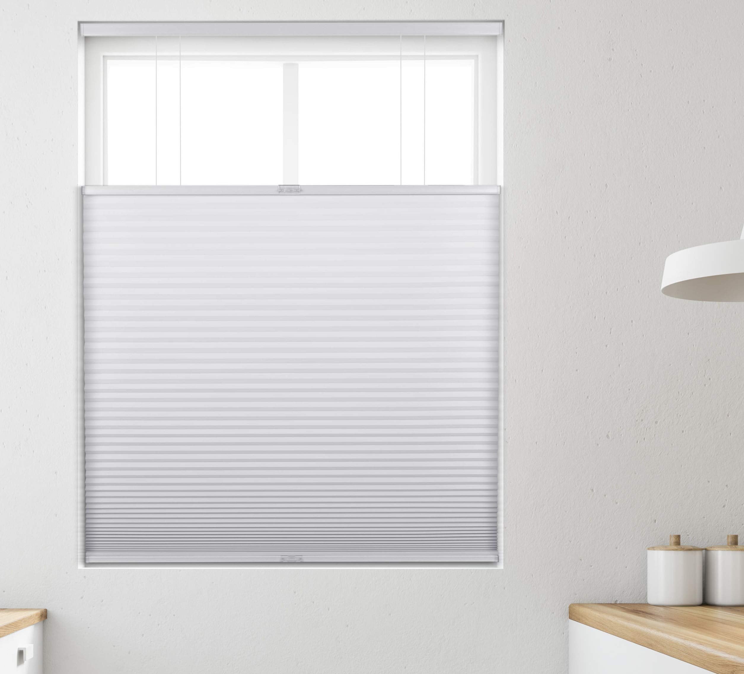 Arlo Blinds White Light Filtering Top Down Bottom Up Deluxe Cordless Cellular Shades - Size: 28.5'' W X 60'' H, Cordless Honeyco