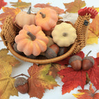 Ghrdopy Fake Pumpkins, 21 Pcs Plastic Pumpkins, Artificial Pumpkins For Decorating Thanksgiving Halloween Seasonal Holiday Decor