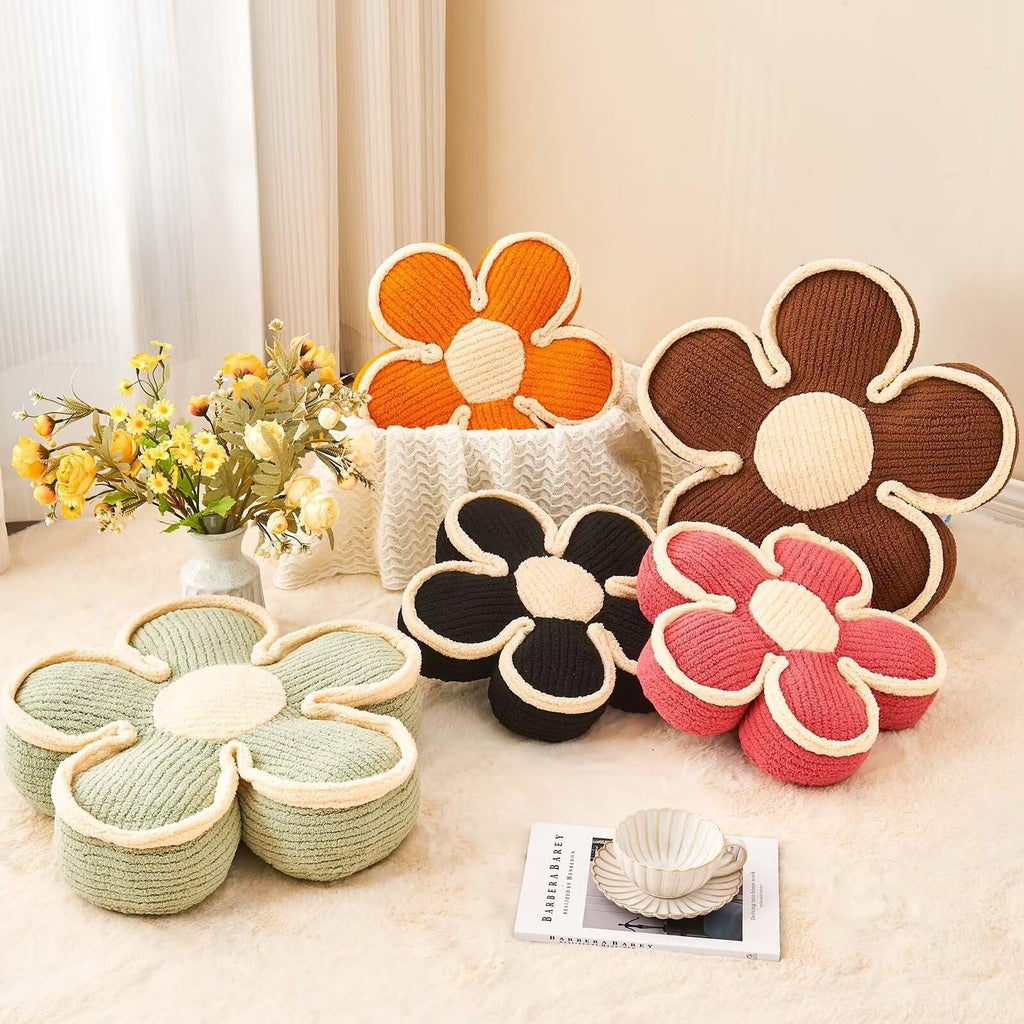 Kcvvcr Flower Pillow, Soft Flower Shaped Floor Cushion, Flower Decorative Throw Pillow, Cute Flower Seating Cushion, Flower Room