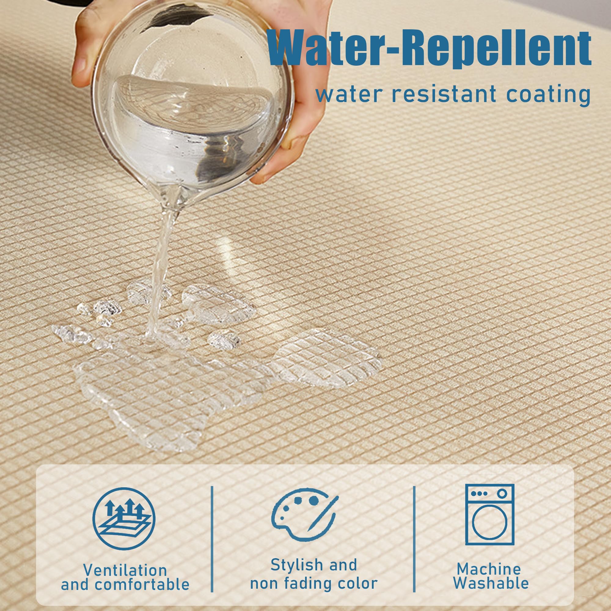 Nc Home Water Repellent Sofa Cushion Slipcovers, Stretch Couch Cushion Cover Loveseat Cushion Protector Slipcovers Couch Covers