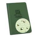 Rite In The Rain Weatherproof Hard Cover Notebook, 4 1/4' X 6 3/4', Green Cover, Universal Pattern (No. 970F-M), 6.75 X 4.25 X