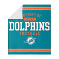 Foco Miami Dolphins Nfl Team Property Of Sherpa Fleece Blanket