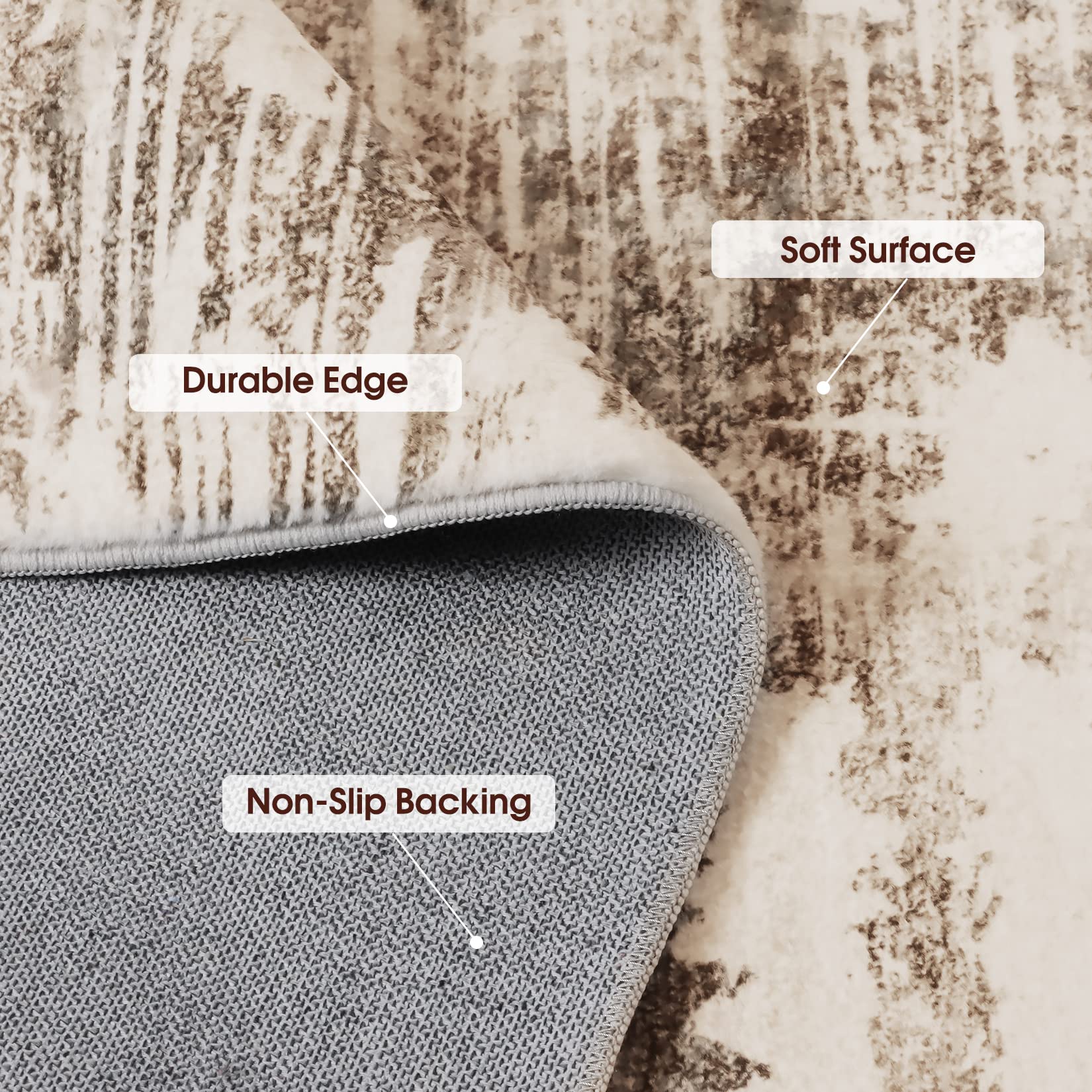 Area Rug Living Room Rugs: 5X7 Indoor Soft Fluffy Rug Abstract Carpet For Bedroom Kitchen Dining Room Floor Washable Plush Throw