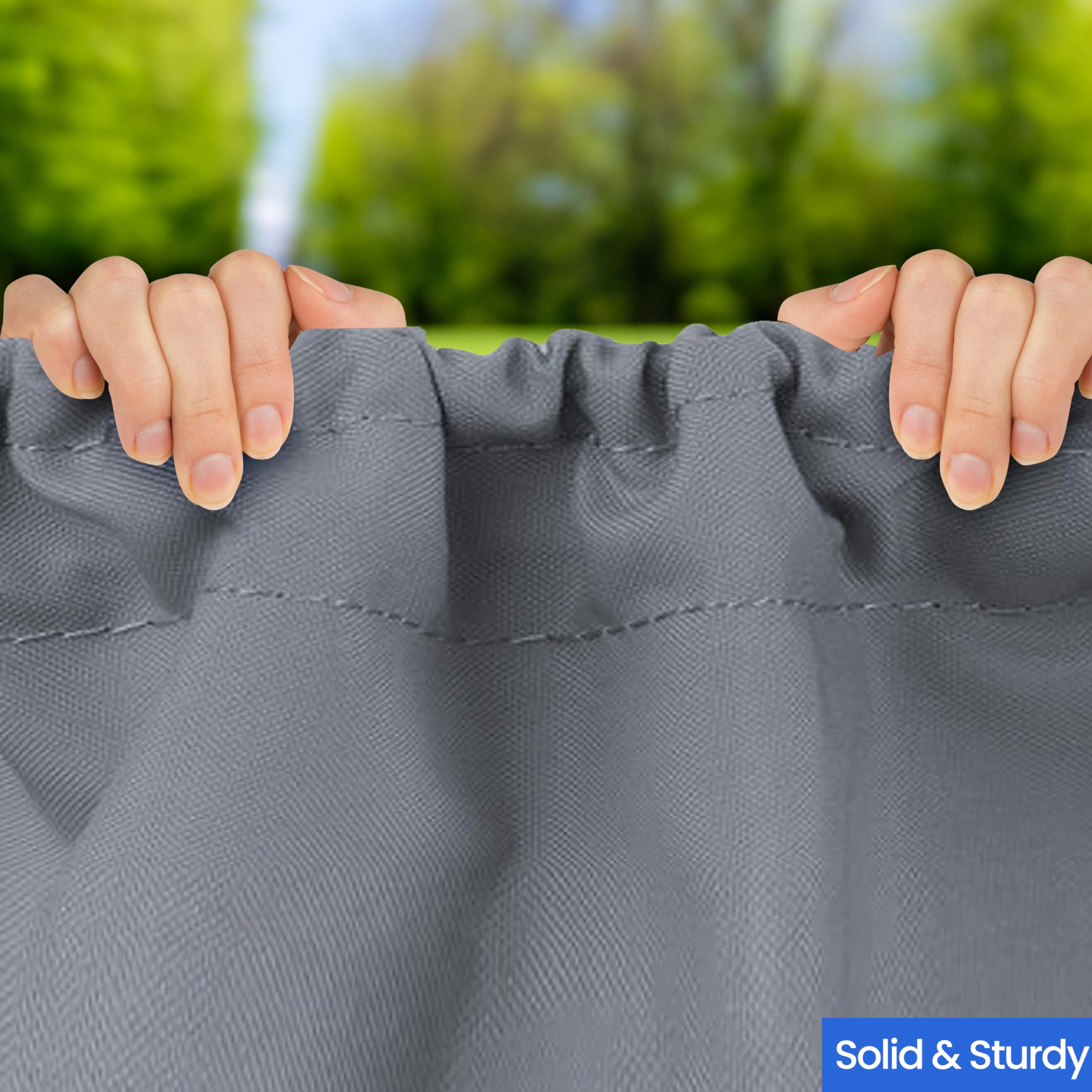 Covers & All Round Table Top Cover, 12 Oz Waterproof Uv & Weather Resistant Patio Table Cover, Outdoor Table Cover For Patio Outdoor Furniture & Coffee Table (41' Dia X 4' H Inches, Gray)