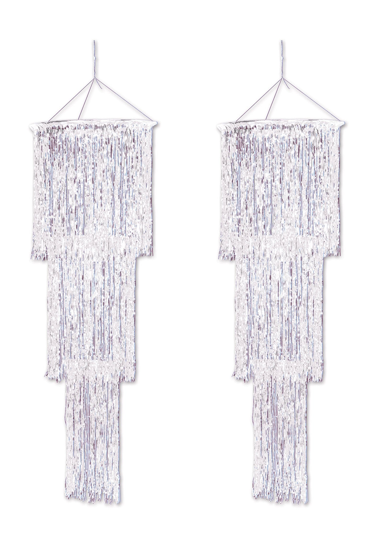 Beistle 3-Tier Shimmering Opalescent Chandelier Pack of 2