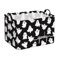 Halloween Ghost Basket Black Boo Spooky Gift Basket with Handles