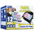 Travel Vacuum Bags with Electric Pump, Vacuum Travel Bags for Luggage and Suitcase, Vacuum Seal Compression Packing Bags for Clo