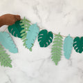 Pinfliers Jungle Theme Birthday Decoration Items, Tropical Paper Leaf Bunting/Garland/Banner, 1St Birthday Decoration Items For 