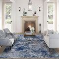 Area Rug Living Room Rugs: 6x9 Rug for Bedroom Machine Washable with Non Slip Backing Non Shedding Abstract Stain Resistant Larg