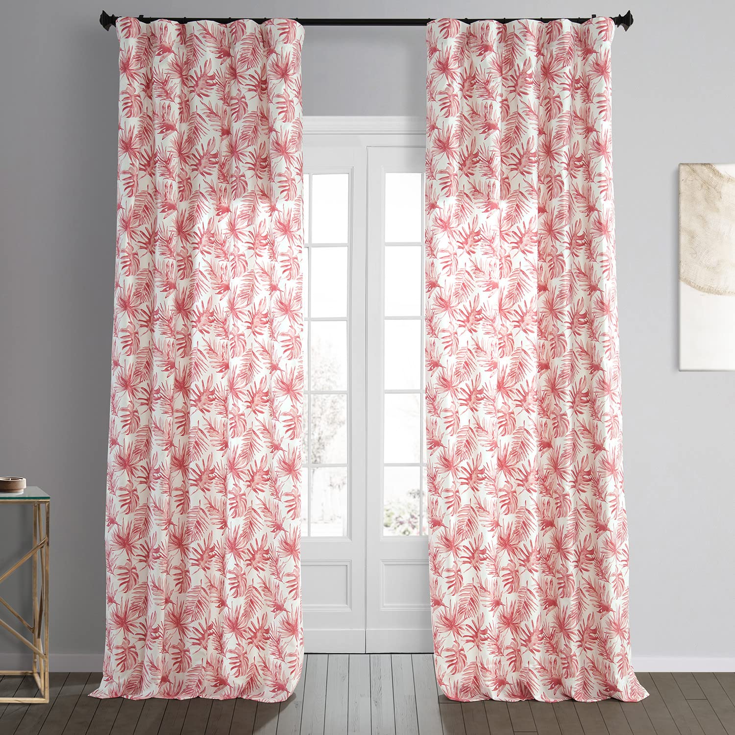 Hpd Half Price Drapes Printed Curtains 84 Inches Long Cotton Curtain (1 Panel) Room Darkening Window Curtains For Bedroom & Livi