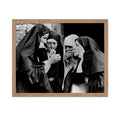Poster Master Vintage Photograph Poster - Retro Feminist Print - Gift for Artist, Friend - Smoking Nuns, Lighting Cigarettes, Bl
