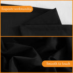 Ntbay Standard Cotton Pillowcases - Envelope Closure 20X26 Pillowcases Set Of 2, Breathable And Soft Bed Pillow Cases, Black