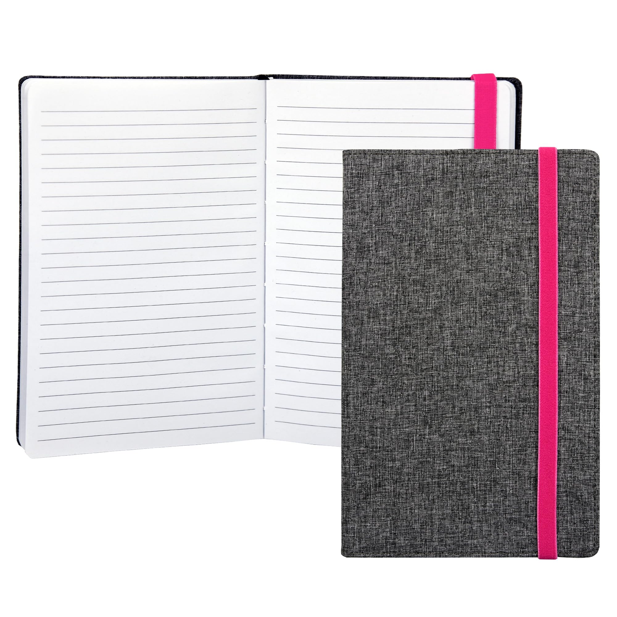 Samsill Suit Style Fashion Writing Notebook, Hardbound Cover, Classic Size, 5.25 Inch X 8.25 Inch, 120 Ruled Sheets (240 Pages),