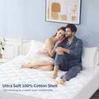 sunflower Mattress Pad Queen Hypoallergenic Cotton Extra Deep Pocket Quilted Protector