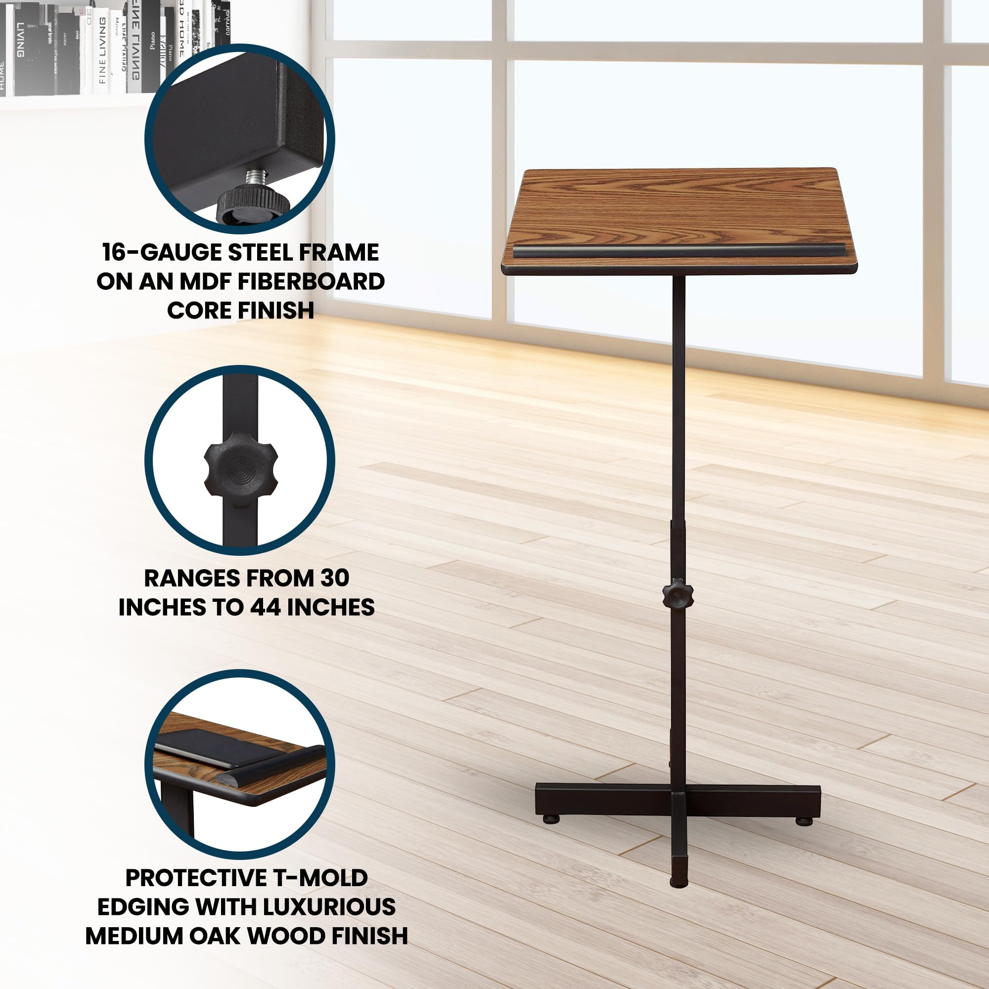 Oklahoma Sound Portable Presentation Series Lectern Stand - Thumbnail 2