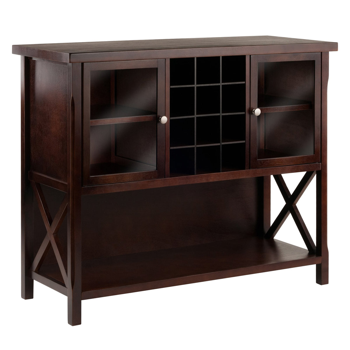 Winsome Xola Buffet Cabinet, Cappuccino