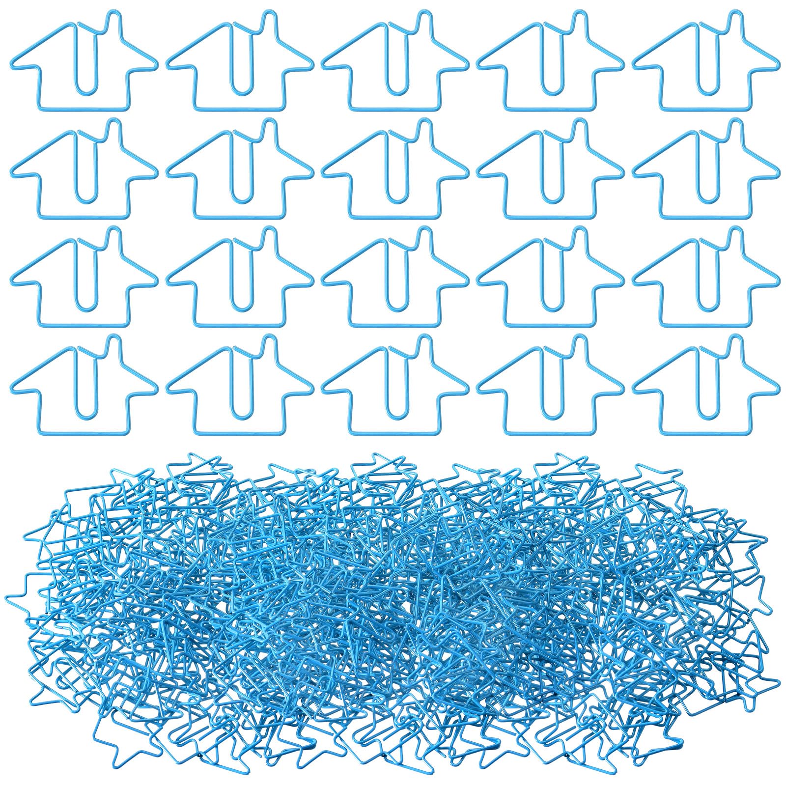 Noveread 100 Pcs House Shaped Paper Clips Real Estate Agent Gifts Paper Clips Bulk Cartoon Creative Office Supplies for Home Des