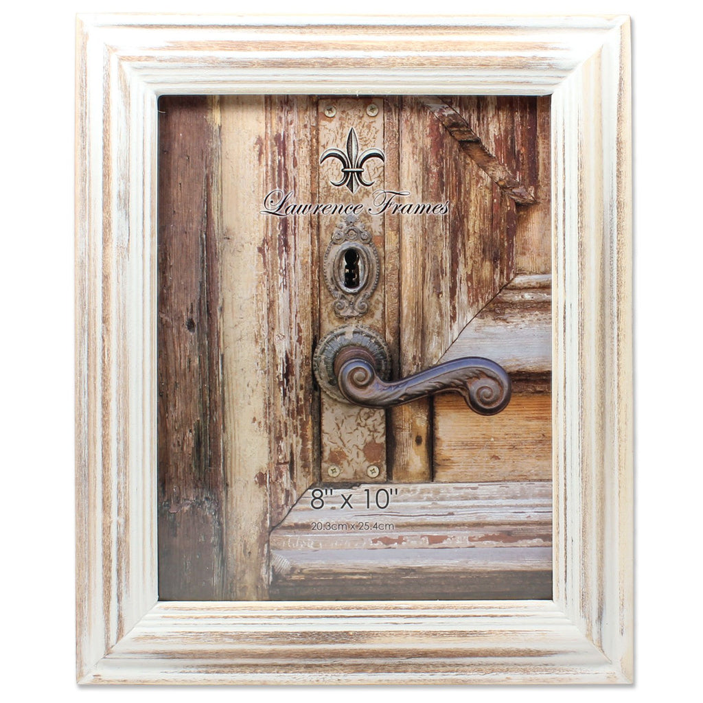 Lawrence Frames 8x10 White Wash Maple Picture Frame, Natual