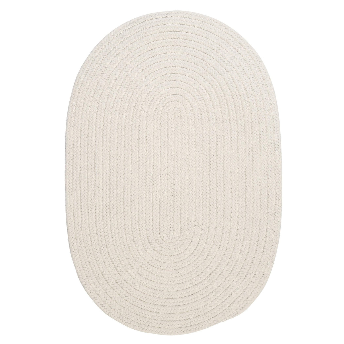 Boca Raton Polypropylene Braided Rug, 12X15, White