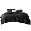 Bedsure Full Comforter Set - Cooling And Warm Bed Set, Charcoal Black Reversible All Season Cooling Comforter, 3 Pieces, 1 Full