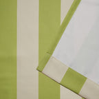 Exclusive Home Canopy Stripe Indoor/Outdoor Grommet Top Curtain Panel, 54''X108'', Kiwi / Sand, Set Of 2