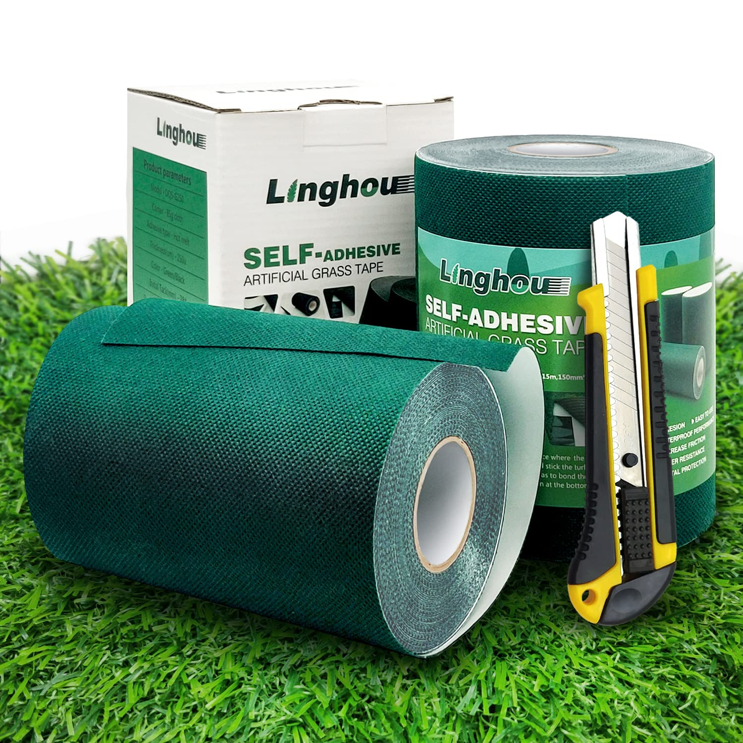 Artificial Grass Tape 12       X 33      , Turf Adhesive For Seaming Sections Of Synthetic Turf, Artificial Grass Seam Tape For