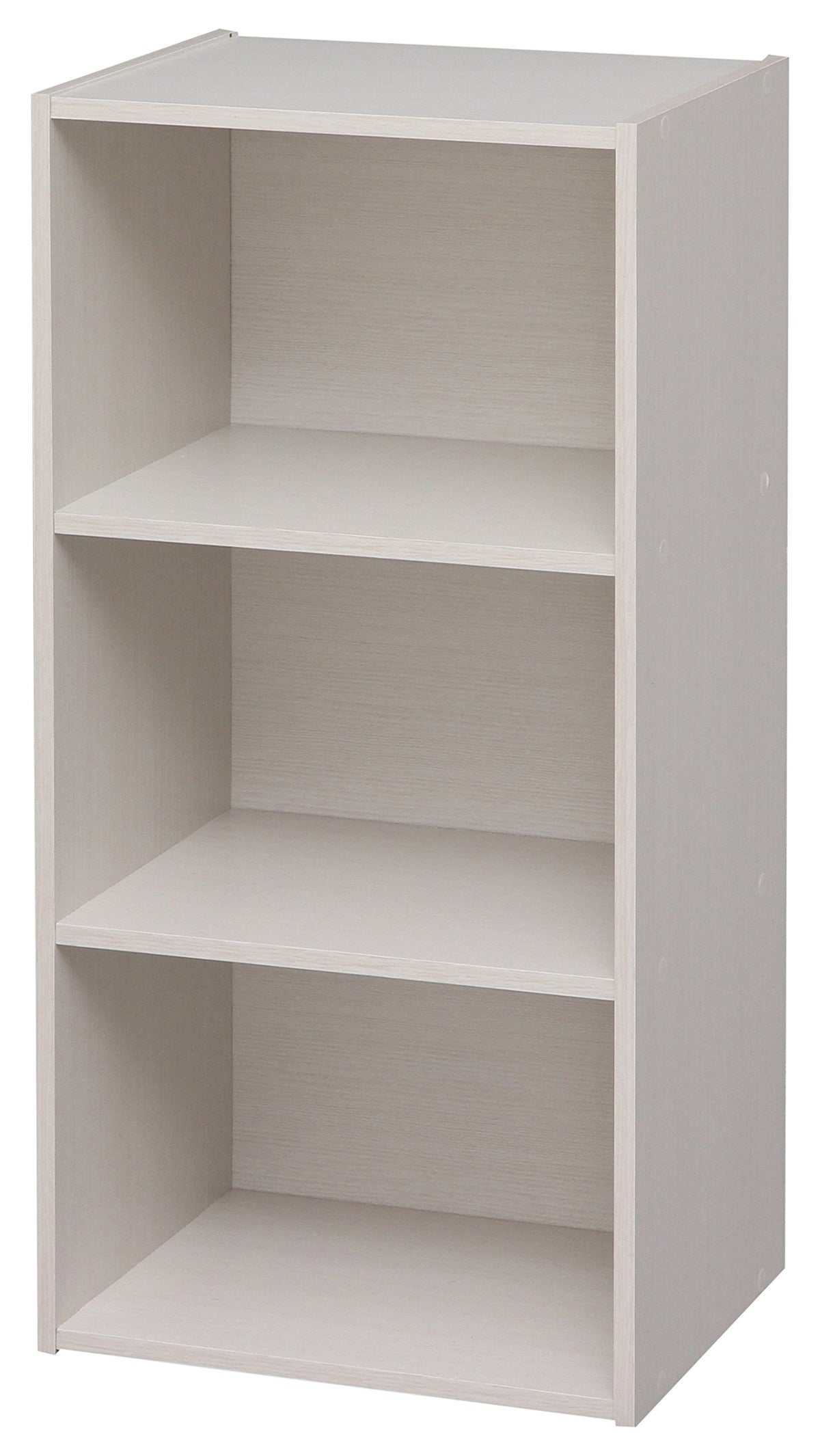 IRIS USA 3-Tier Modular Open Cubby Storage Shelf, Sturdy Storage Bookshelf Cabinet for Living Room Bedroom Guest Room Office Dor