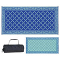 Stylish Camping 119183 9Feet By 18Feet Reversible Mat, Plastic Straw Rug, Large Floor Mat For Outdoors, Rv, Patio, Backyard, P