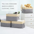 Sacyic Organization And Storage Basket For Organizing - Large 4 Pack 16X12X8 Inch Collapsible Baskets For Shelves Fabric Storage
