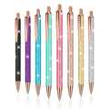 Smootherpro Glitter Ballpoint Pens, 8 Pcs Cute Pens With Black Ink, 1.0Mm Medium Point Fancy Pens, Glitter Wedding Pens, Guest B