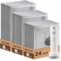 24 Pack Vacuum Storage Bags with Pump Space Saving for Luggage and Closet