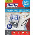 Hefty Shrink-Pak - 3 Extra Large Vacuum Storage Bags for Storage for Clothes, Pillows, Towels, or Blankets - Space Saver Vacuum 