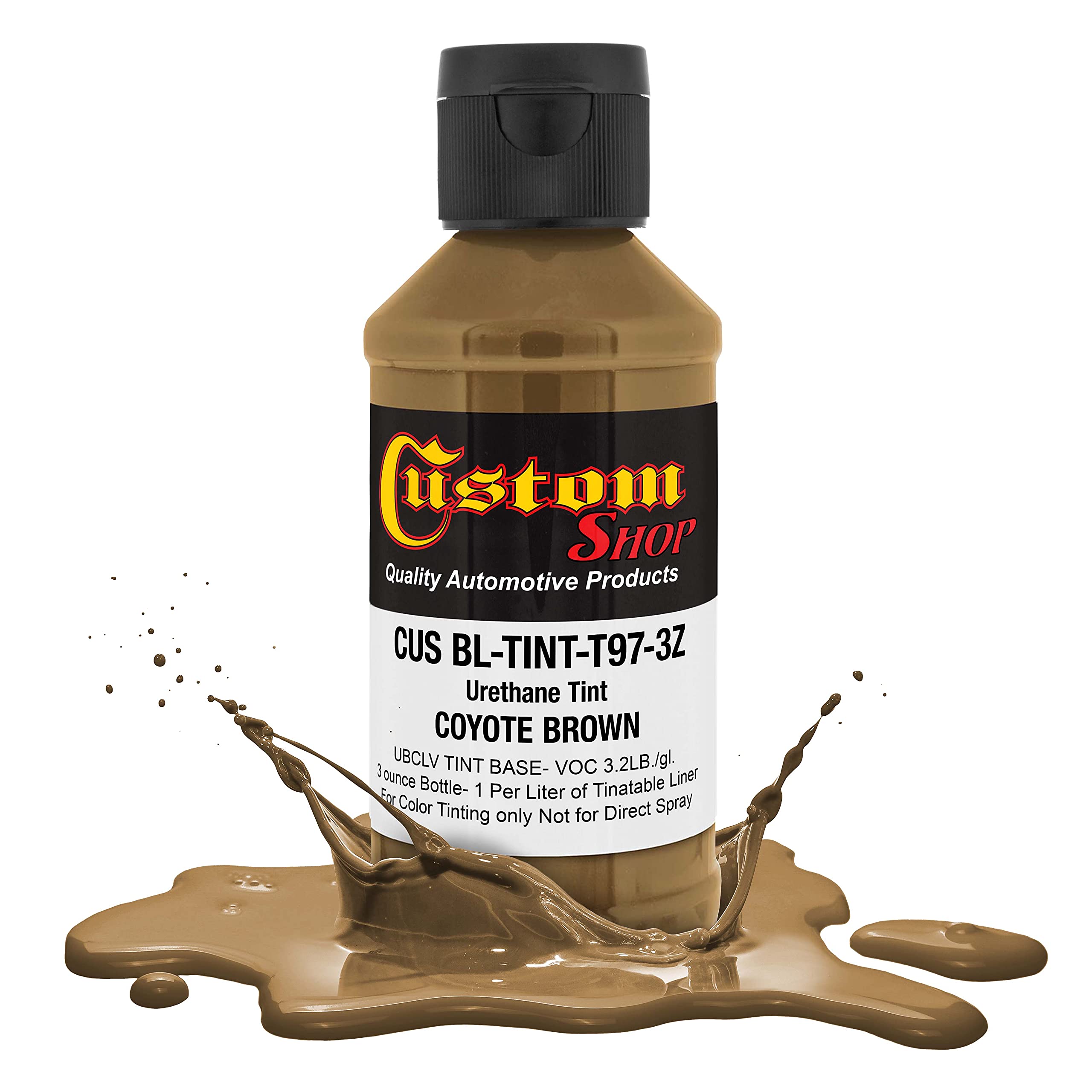 Custom Coat Camouflage Series 3 Ounce (Coyote Brown Federal Standard Color #20150) Urethane Tint Concentrate For Tinting Truck B