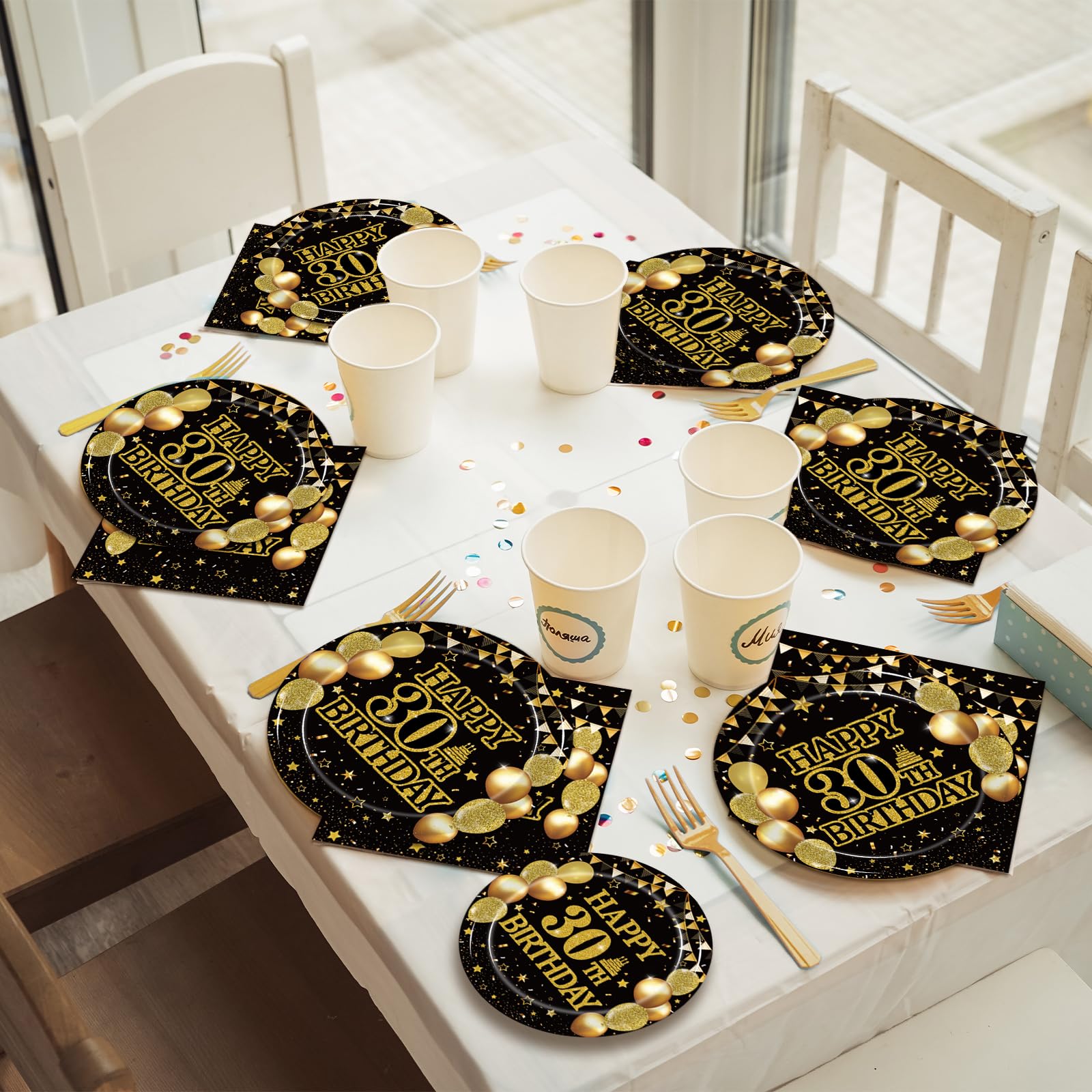 Kepeel 96Pcs 30Th Birthday Party Tableware Set, Back In 1994 Birthday Party Decorations Supplies For Men Women Kepeel Cheers To