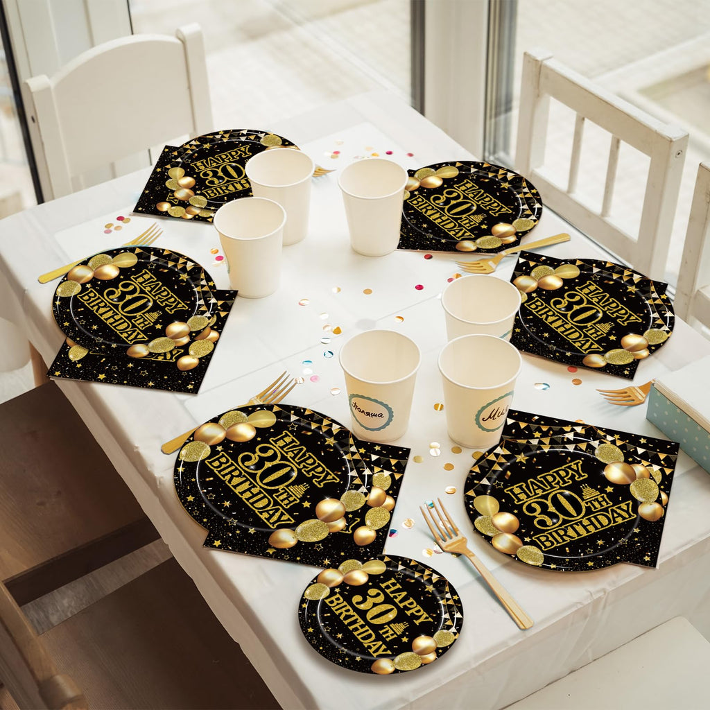 Kepeel 96Pcs 30Th Birthday Party Tableware Set, Back In 1994 Birthday Party Decorations Supplies For Men Women Kepeel Cheers To