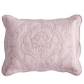 Chixin Microfiber Standard Pillow Shams Set Of 2 - Quilted Decorative Pillow Covers - Pale Rose - Size (20'' X 26'')