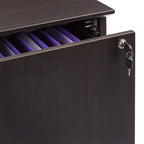 Mayline Mvlfldc Medina 2-Drawer Locking Lateral File Cabinet, Letter Or Legal, Mocha Laminate