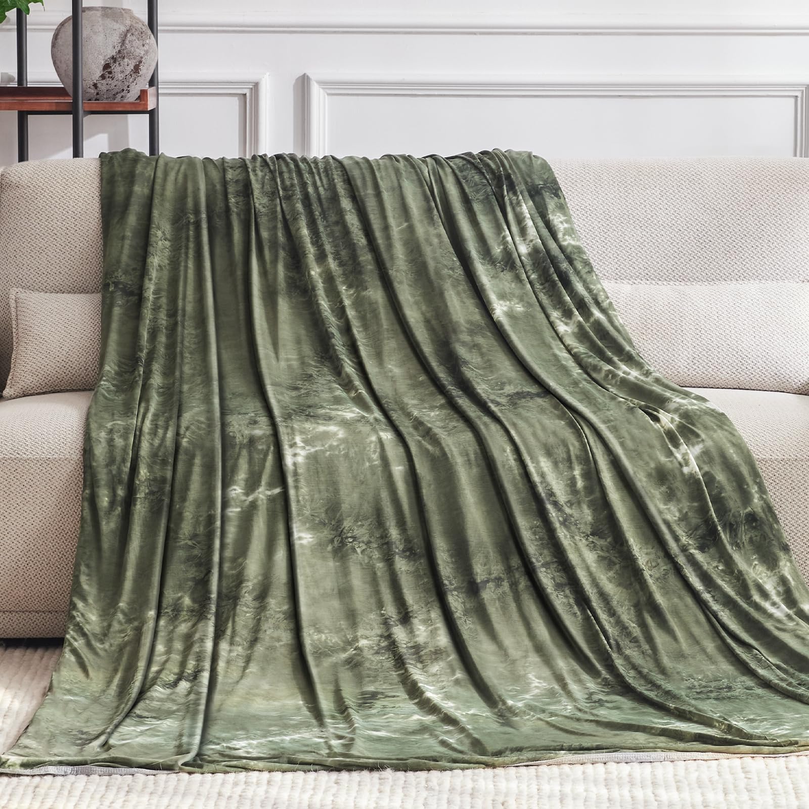 Guohaoi Cooling Throw Blanket Summer Blanket Tie Dye For Hot Sleepers Lightweight Breathable Bed Blanket, Arc-Chill Q-Max >0.5 C