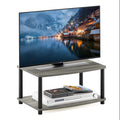 Furinno Turn-N-Tube Multipurpose 2-Tier Printer Stand Display/Elevated Tv Stand, French Oak Grey/Black
