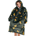 Narecte Oversized Blanket Hoodie Blanket For Women,Wearable Blanket Adult Giant Hoodie Cozy Sweatshirt Kawaii Stuff,Birthday Gif